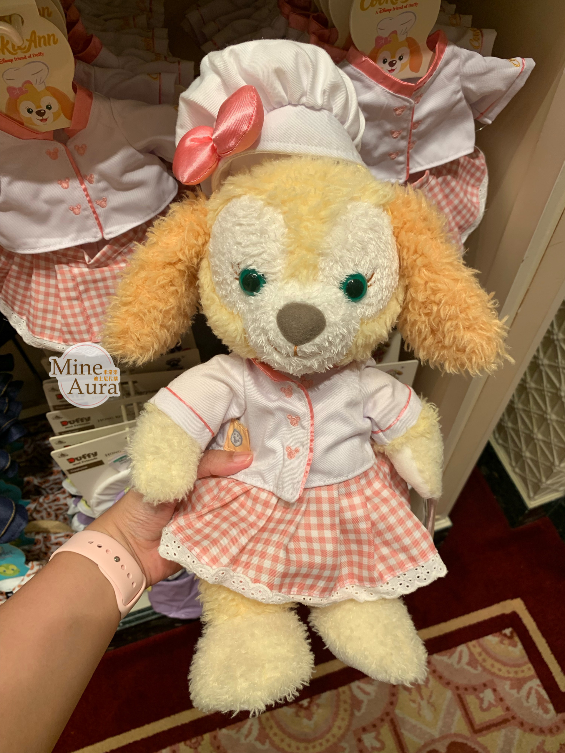 (限時特價) 可琦安 餅乾 CookieAnn S號娃娃 格紋廚師裝 造型服裝 套裝 (無娃娃) -上海迪士尼樂園