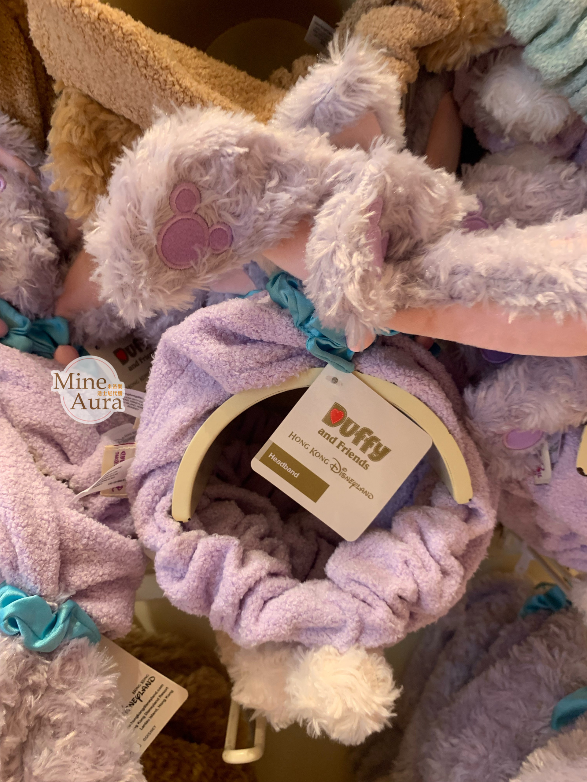 (現貨) 史黛拉露 星黛露 StellaLou 絨毛 立體耳朵造型 髮帶 洗臉髮帶 -香港迪士尼樂園