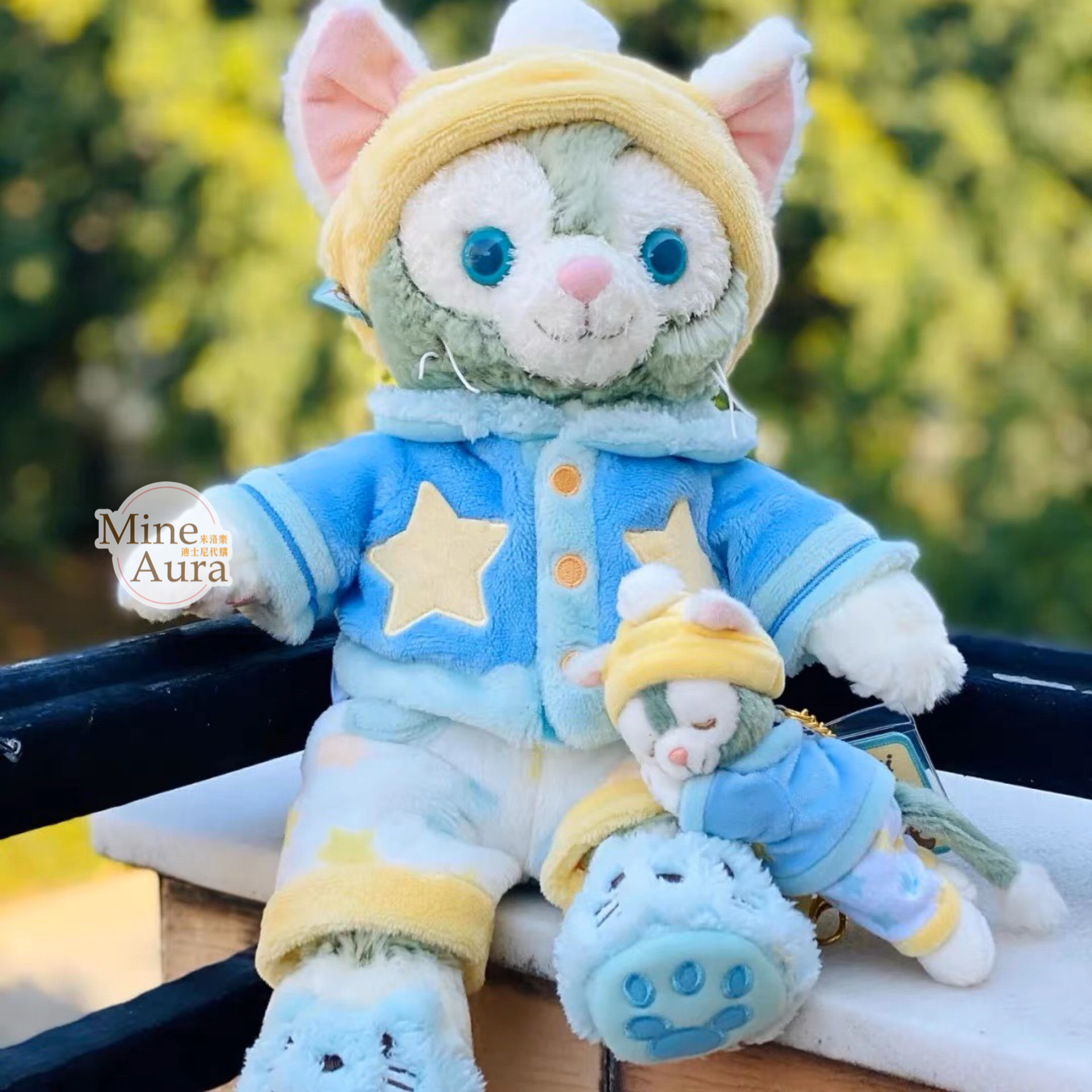 暖暖家居 傑拉托尼 畫家貓 Gelatoni 趴趴睡顏 吊飾 鑰匙圈 -上海迪士尼樂園