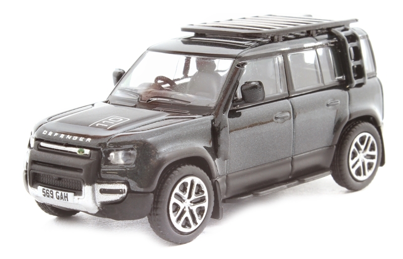 1/76 Oxford Diecast  Land Rover Defender 110 Explorer Santorini Black (76ND110002)