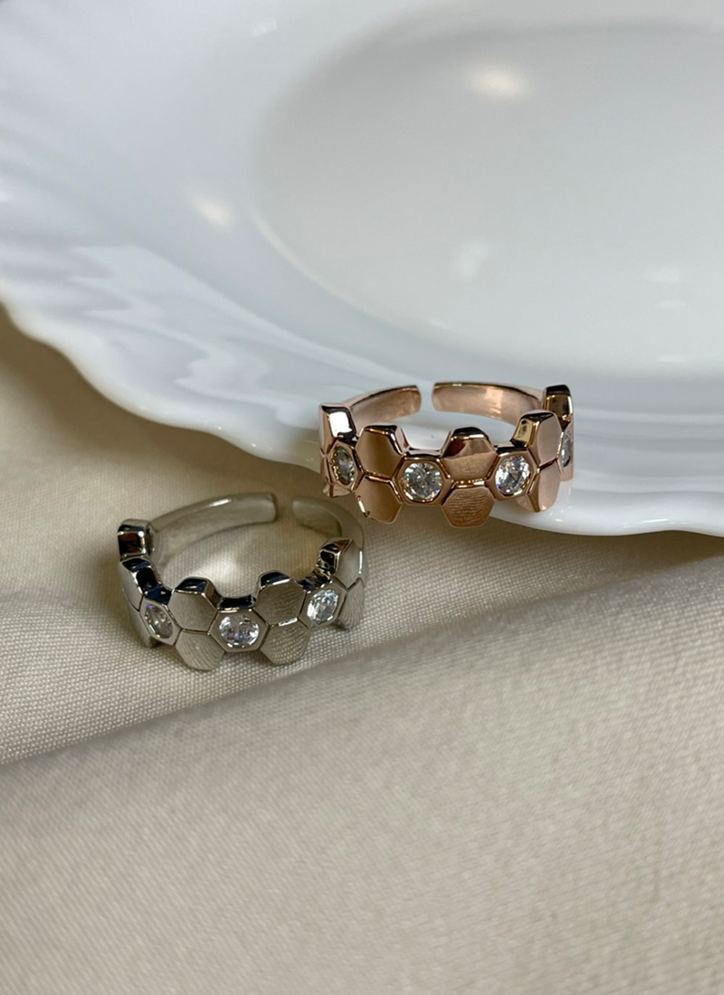 [現貨]《現正分手中》蜂窩戒指