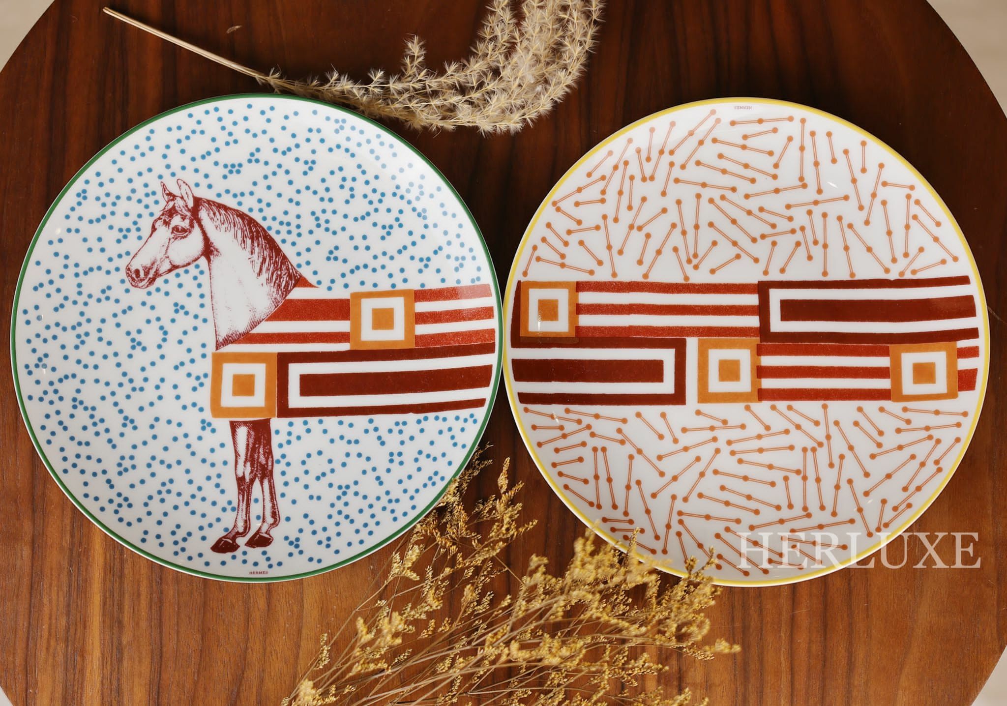 Hermes Hippomobile dessert plate