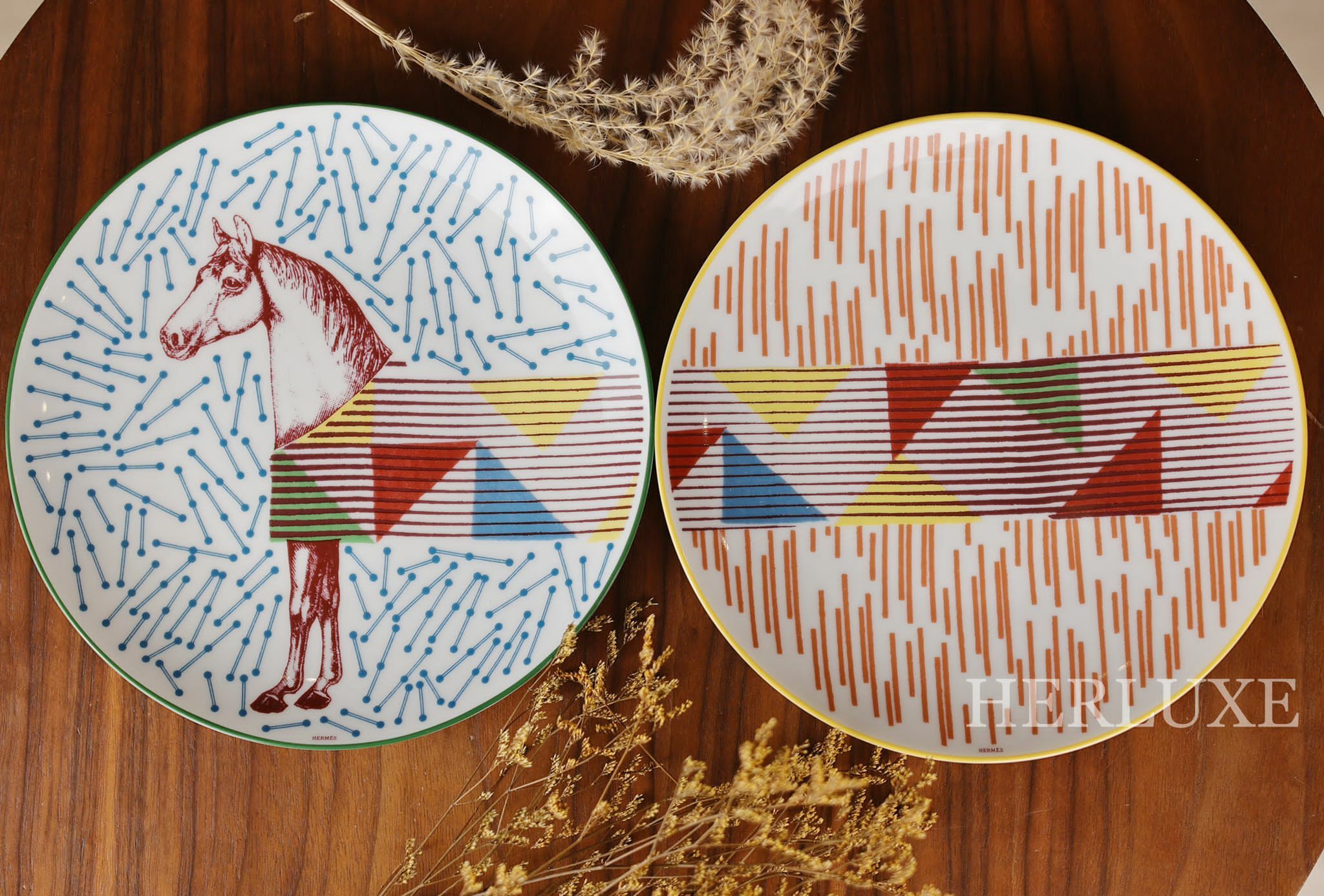 Hermes Hippomobile dessert plate