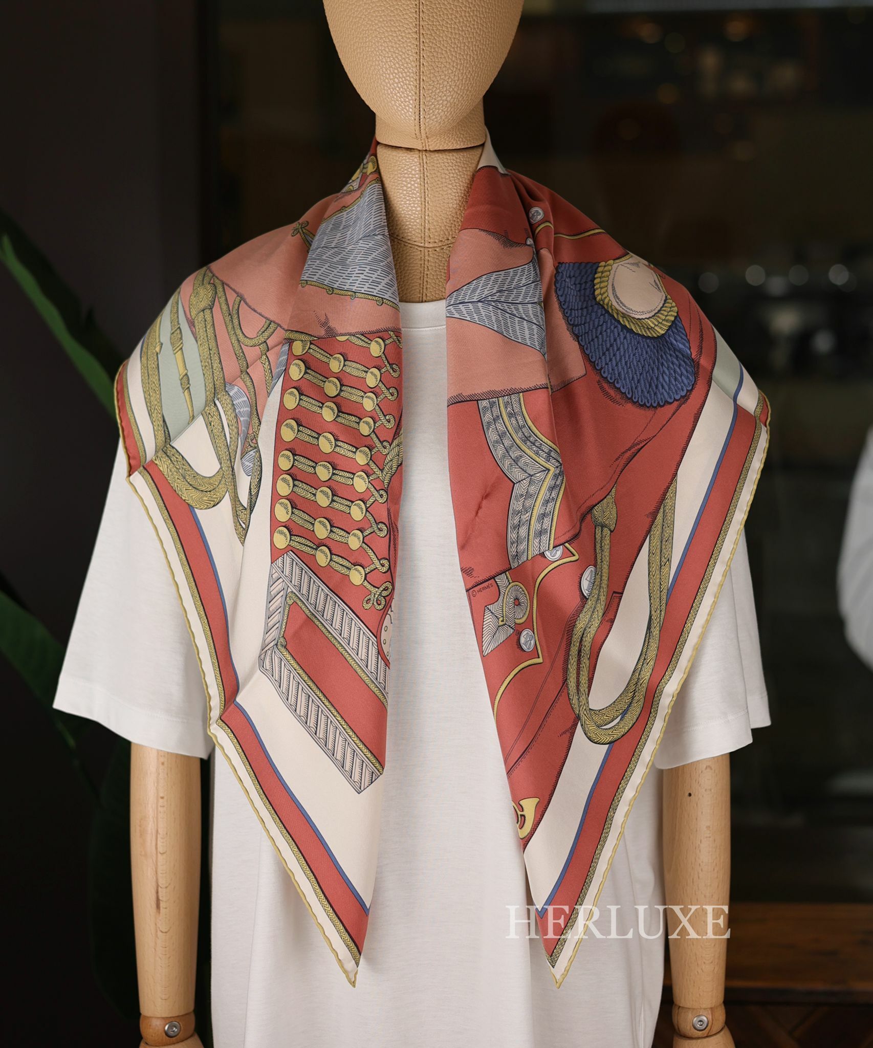 Scarf 100% soie 90 × 90cm