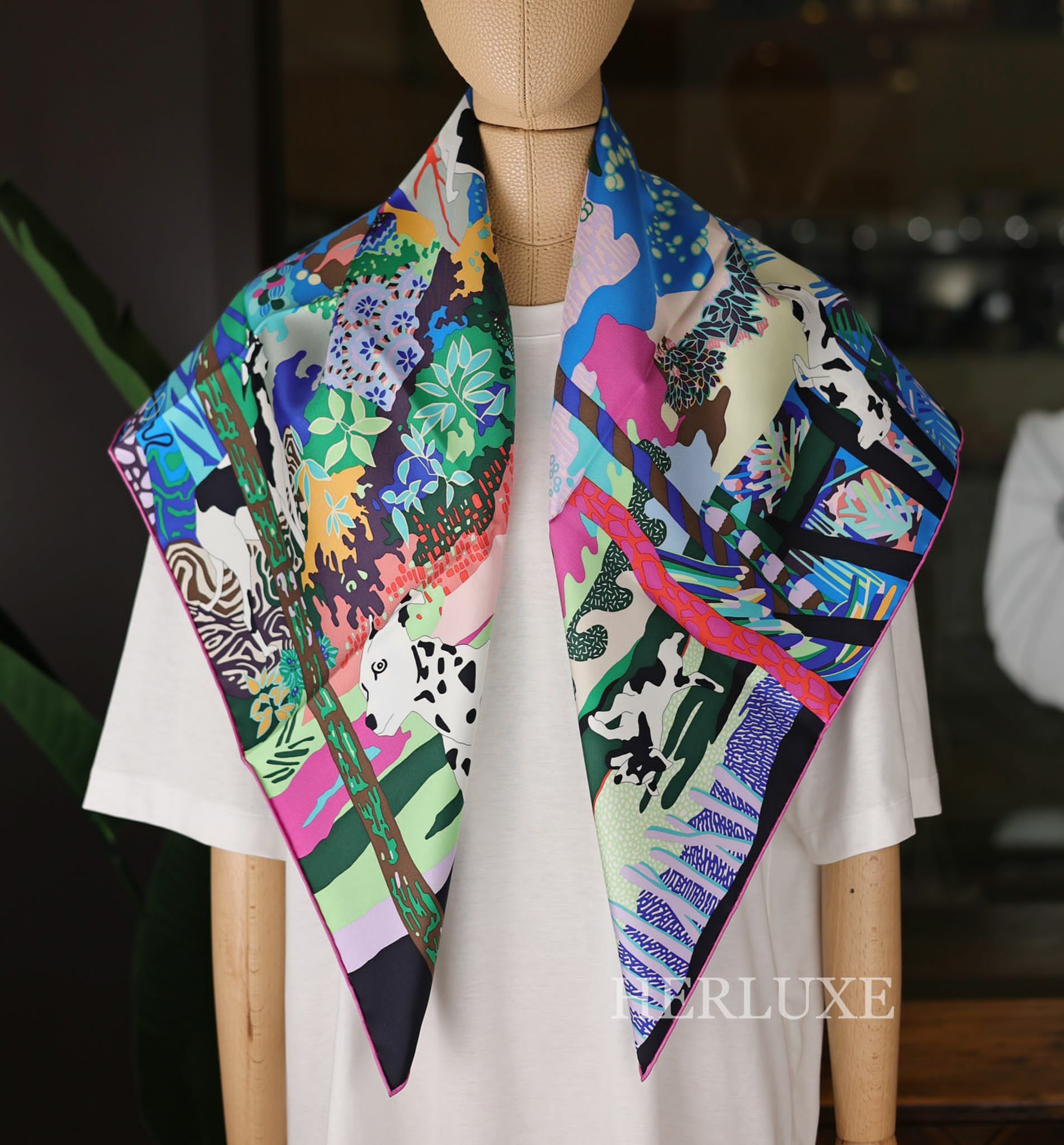 Scarf 100% soie 90 x 90cm