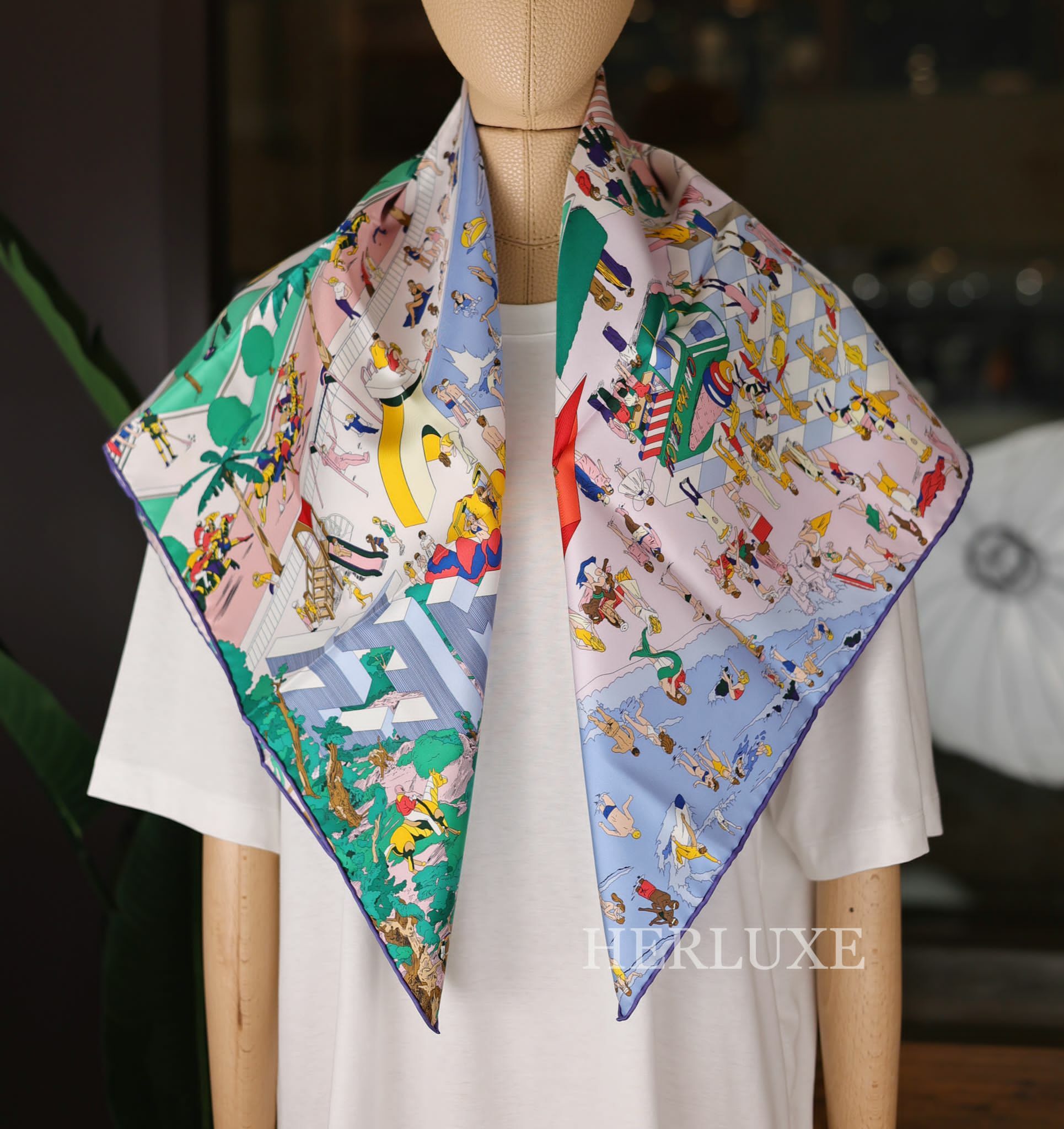 Scarf 100% soie 90 x 90cm