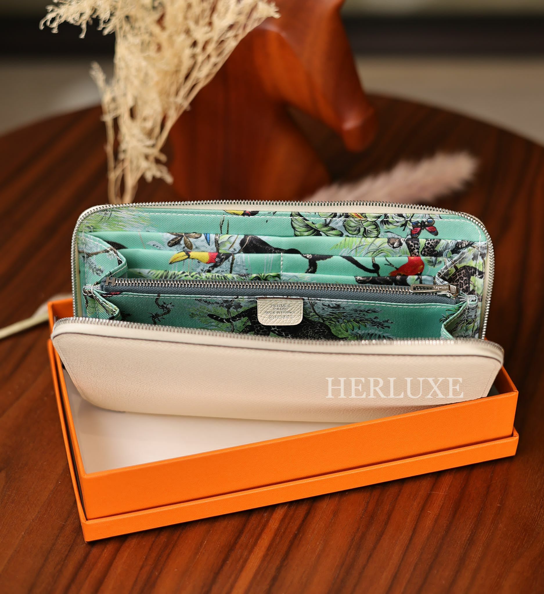 Silkin wallet i2 nata / 6W vert menthe epsom