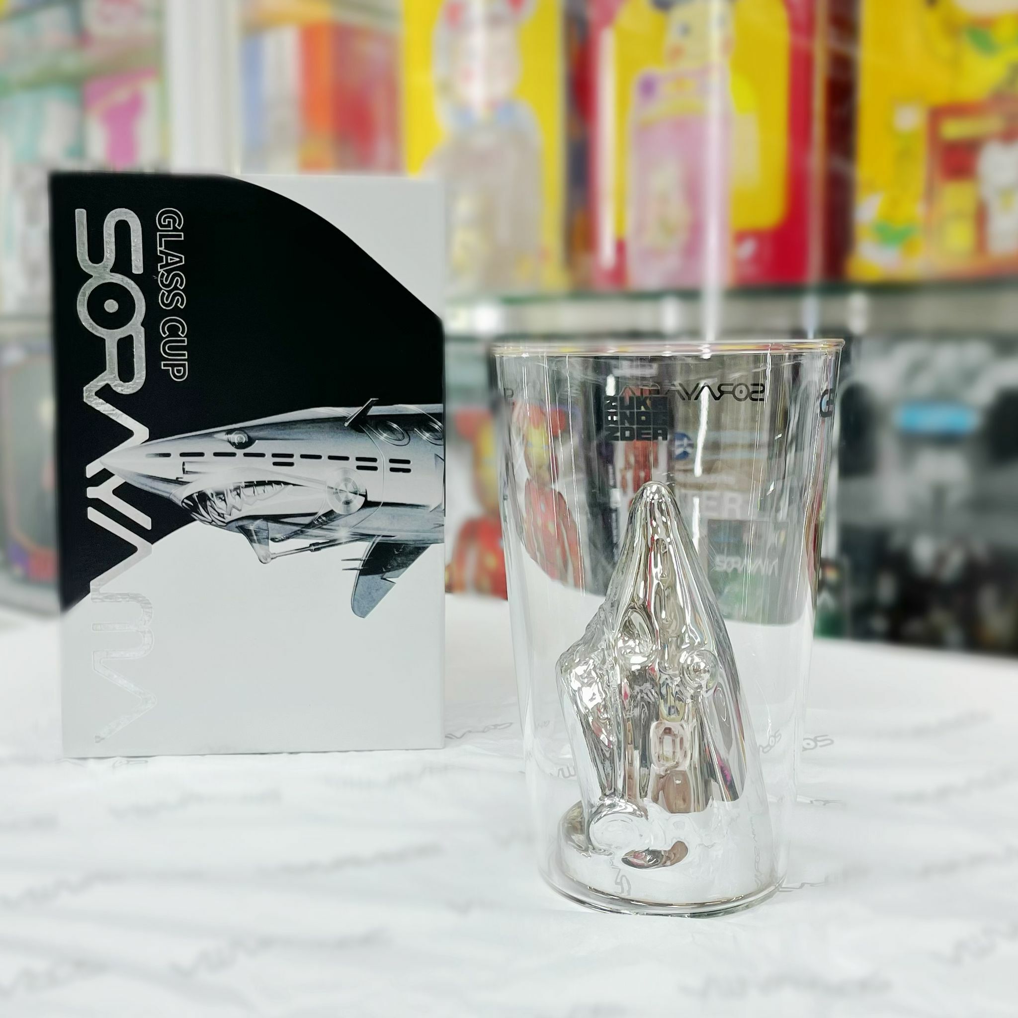 Sorayama Shark Glass Cup