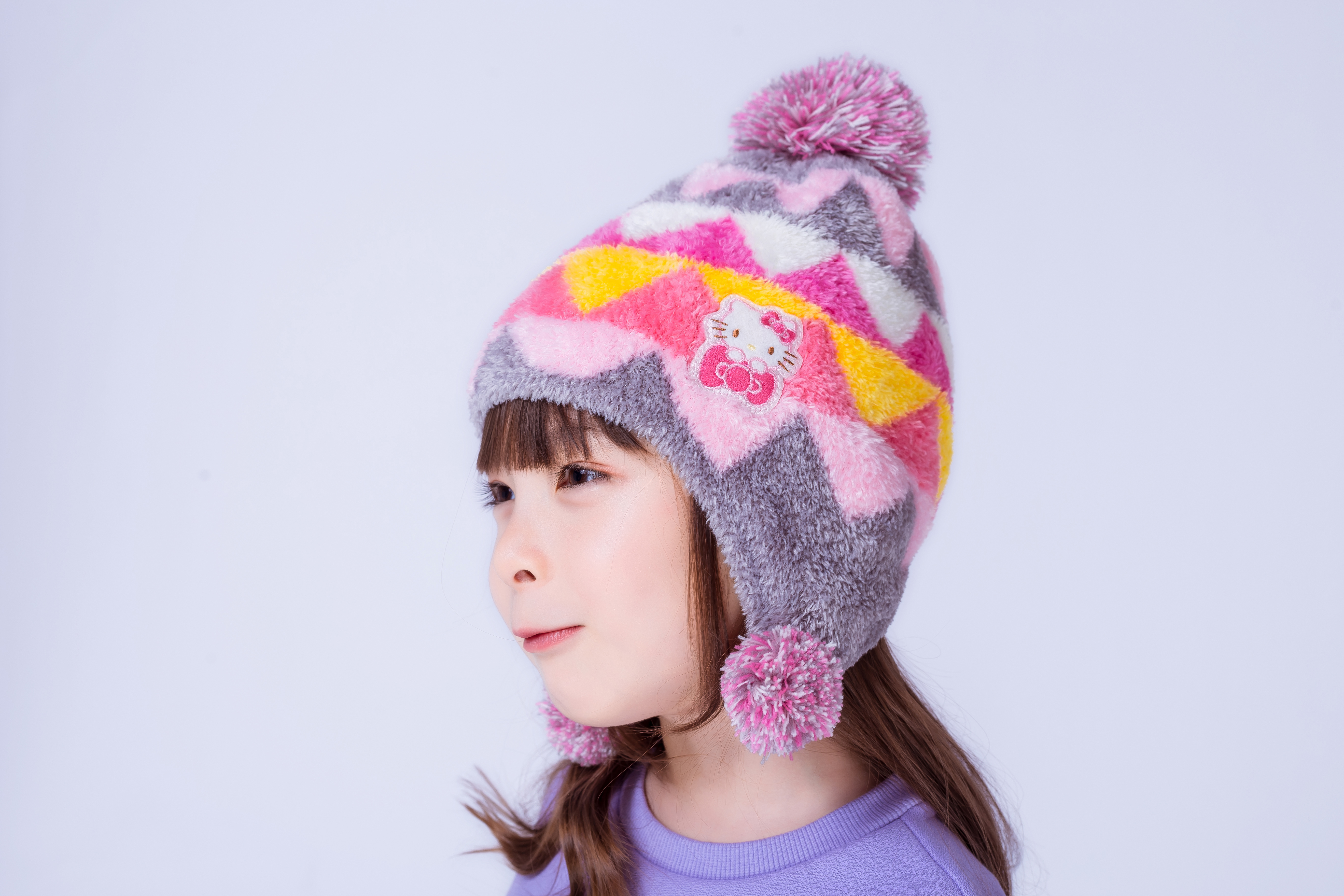 【肌暖】正版授權 三麗鷗童款 刺繡三角碰碰護耳帽丨KK013