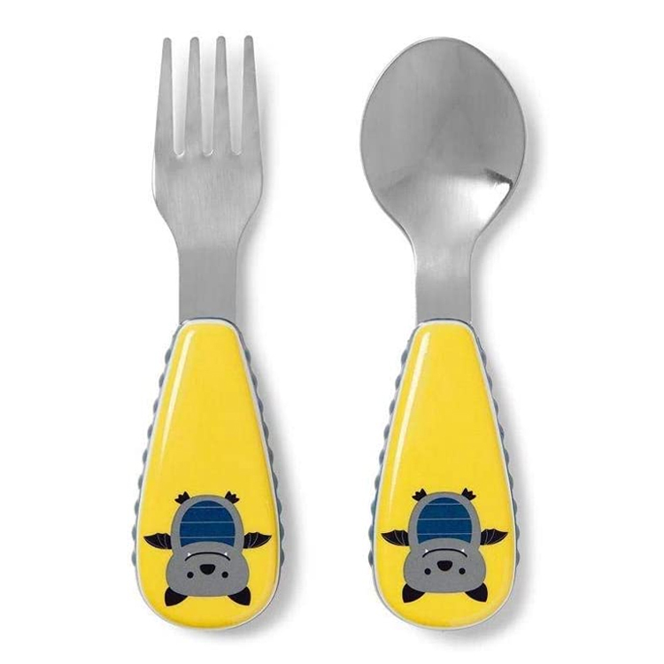 Skip & Hop Zootensils, Fork & Spoon (Bat)