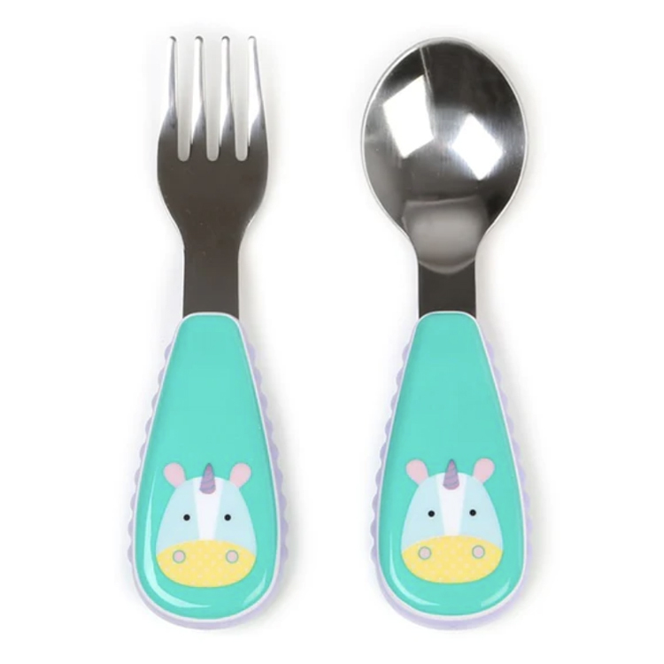 Skip & Hop Zootensils, Fork & Spoon (Unicorn) 252365