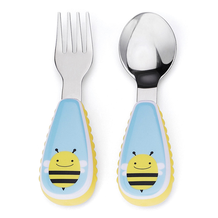 Skip & Hop Zootensils, Fork & Spoon (Bee) 252351