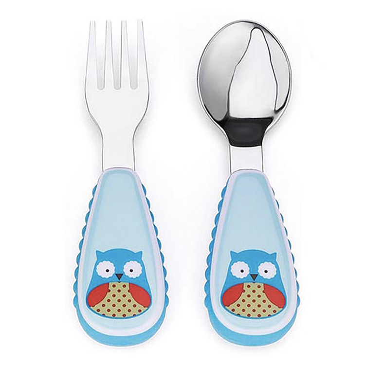 Skip & Hop Zootensils, Fork & Spoon (Owl) 252353