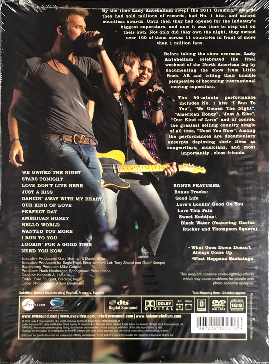 LADY ANTEBELLUM-OWN THE NIGHT(DVD)