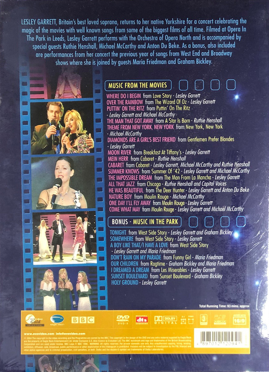 LESLEY GARRETT-MUSIC FROM THE MOVIES(DVD)