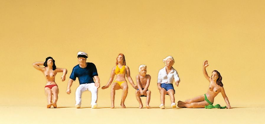 Preiser 10426 HO規 摩托艇駕駛與乘客