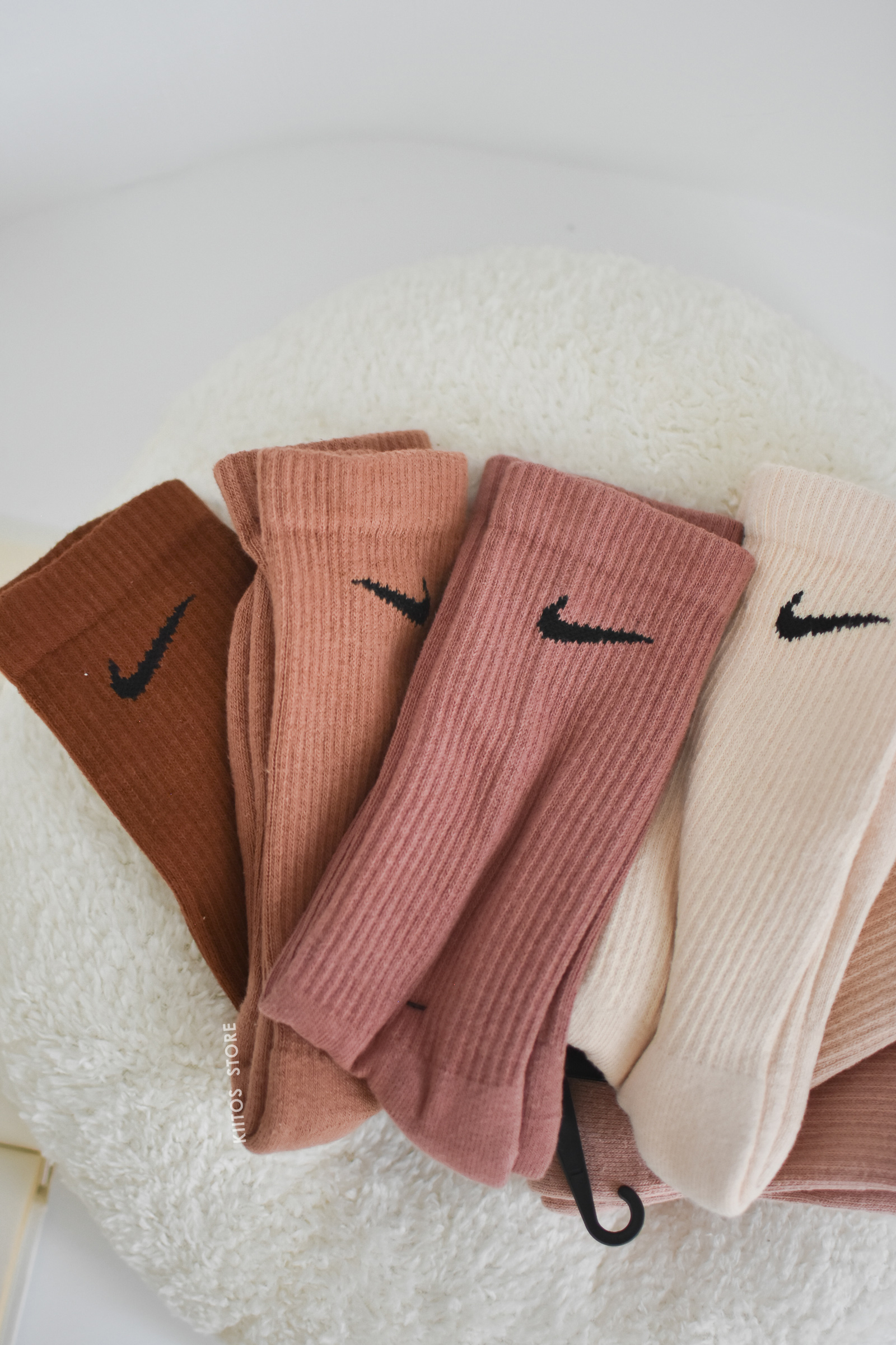 Nike Socks 玫瑰奶茶 長襪 襪子 六雙一組 SX6897-904