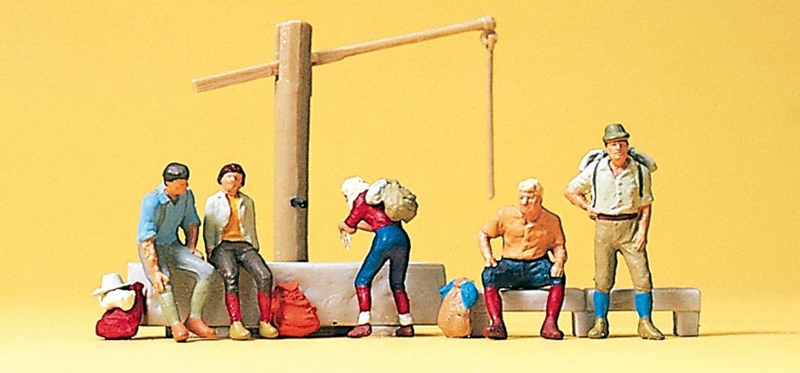 Presier 10441 HO規 休息中的背包客