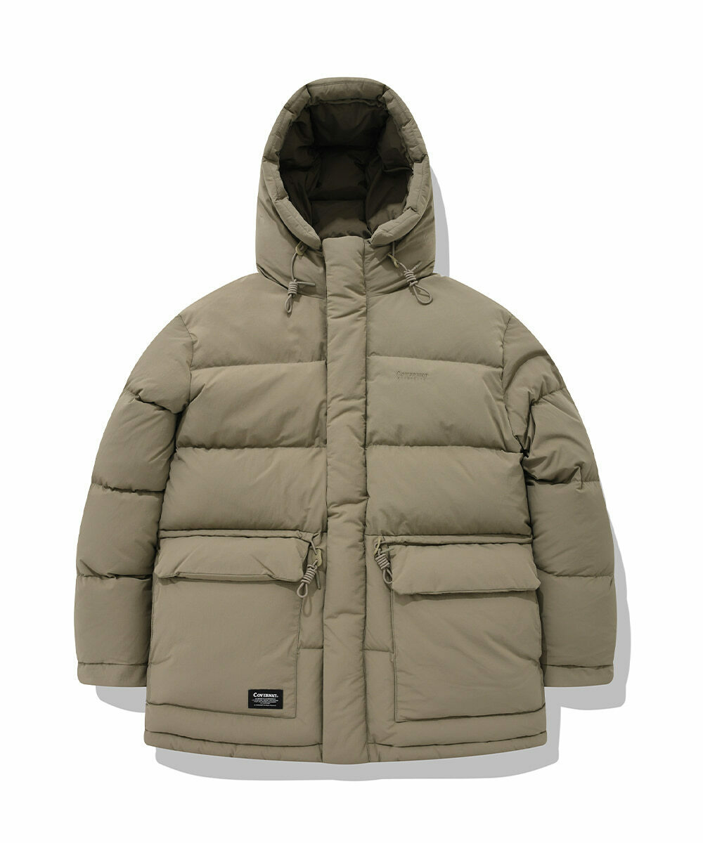 COVERNAT RDS Mountain Mid Pooper 羽絨外套 大衣 米色