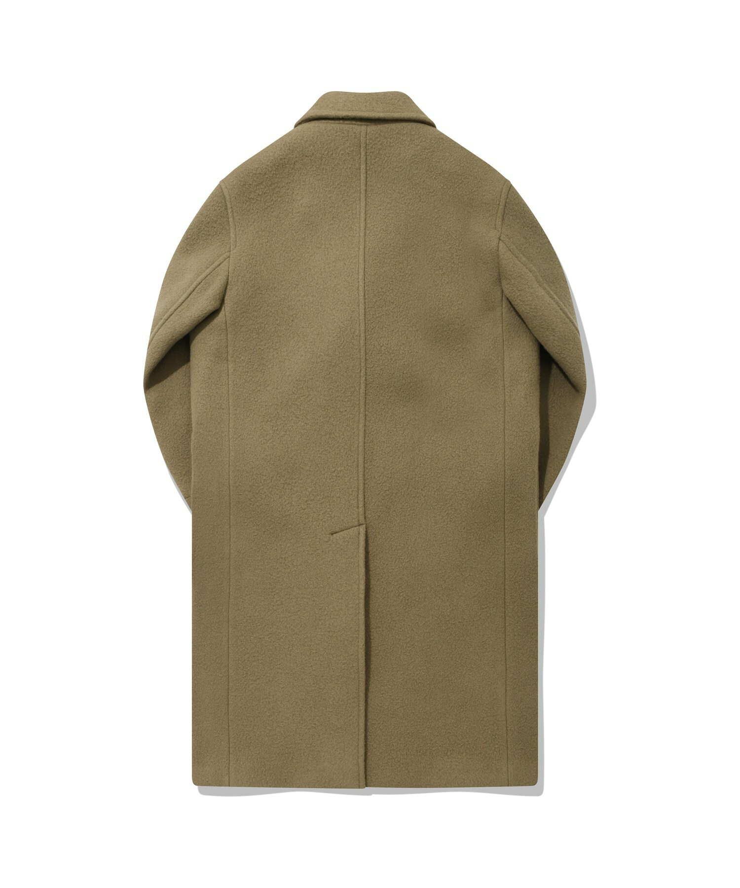 COVERNAT 羊毛 雙層 外套 長版大衣 米色