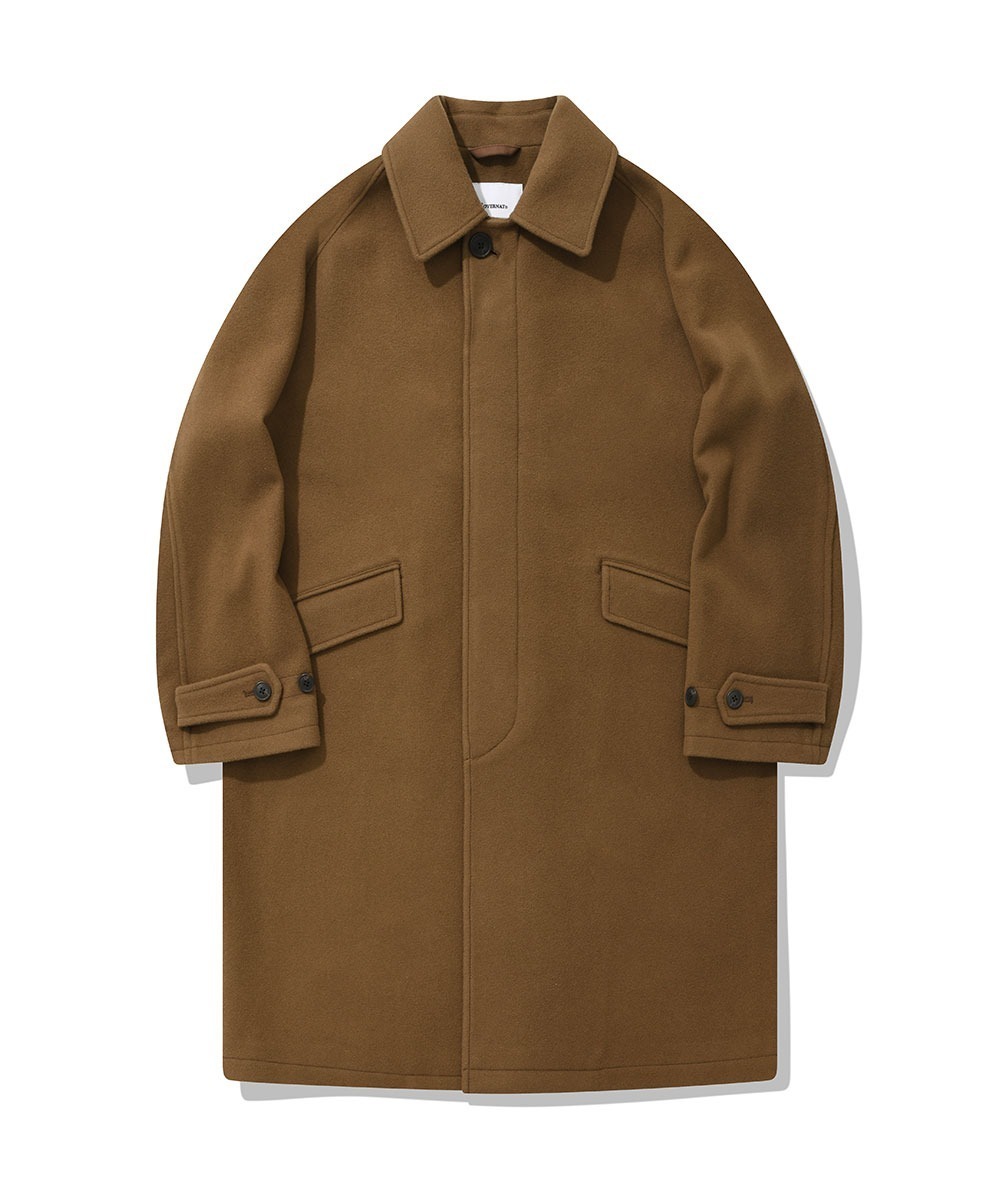 COVERNAT 羊毛 Balmacan  外套 長版大衣 駝色