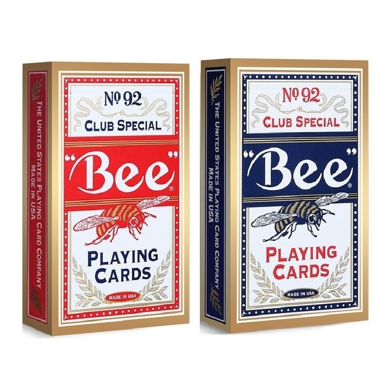 蜜蜂 Bee 啤牌 撲克牌 No.92 [美國製] -魔術/教學/課外活動適用