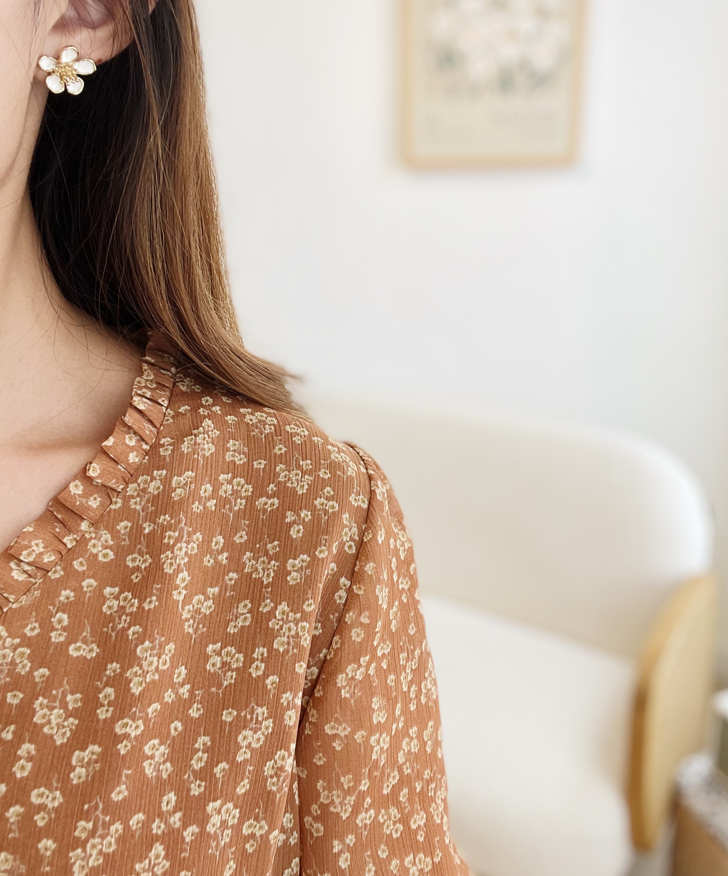 AC024 Blooming Floral Earrings