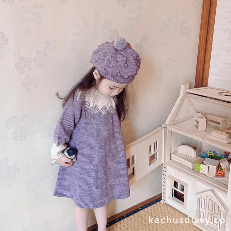 Korea 菱形提花針織裙