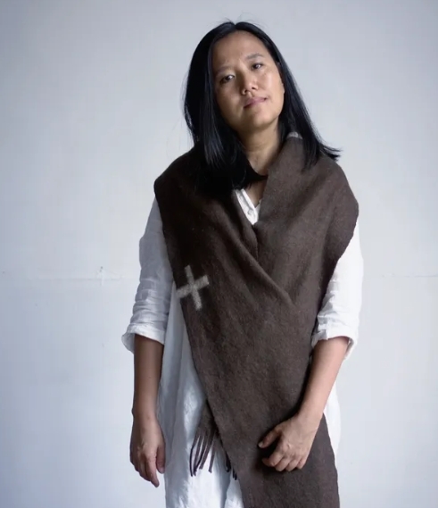 犛牛絨手工毛氈圍巾｜氆氌｜中國藏區