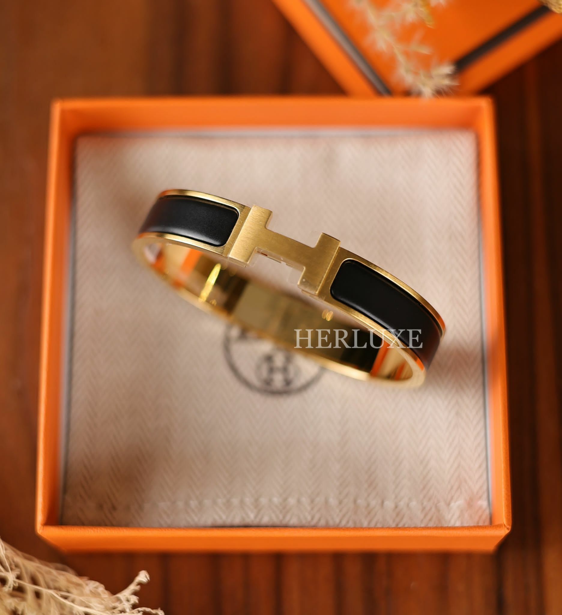 Clic HH bracelet T5(男款) 89 noir CC