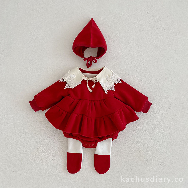 Baby's cake lace set