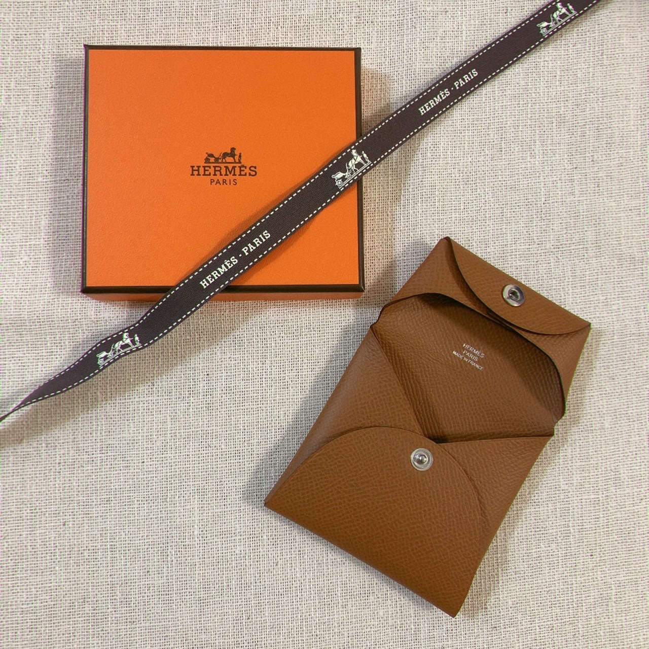 Hermes Bastia 金棕 愛馬仕零錢包