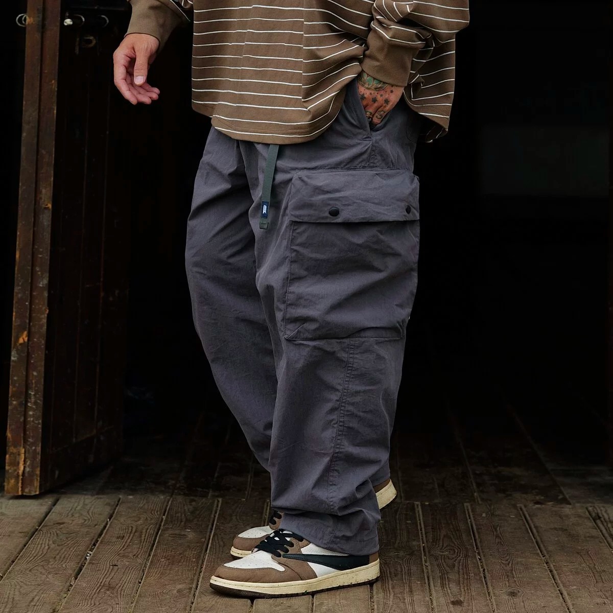 {現貨} UNBENT 日系鬆身工裝長褲 (可束腳）(ubp22)