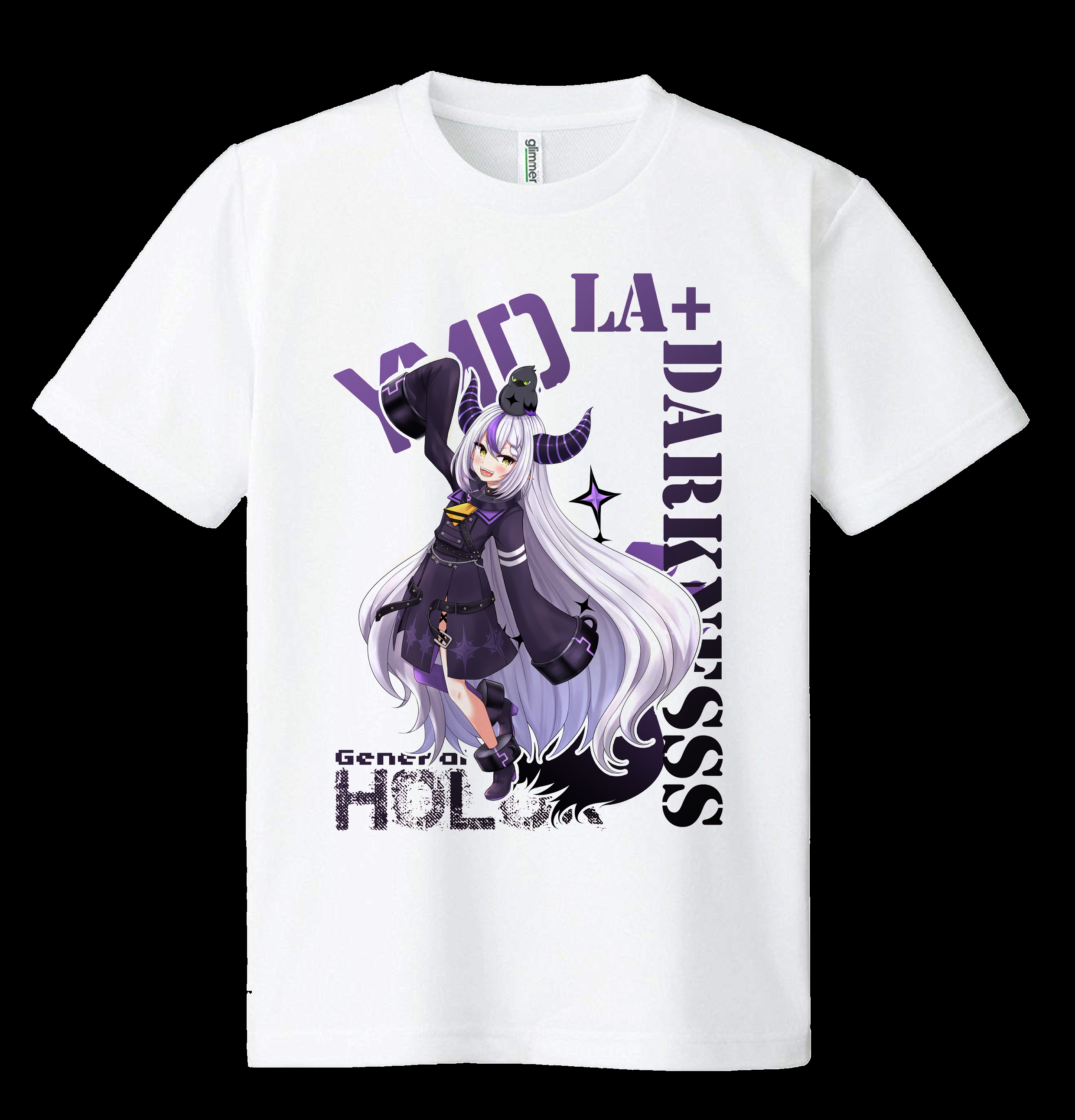 「官方代購」「定期代購」「非公式」Hololive HoloX T-Shirt  La+ Darkness【ラプラス・ダークネス】