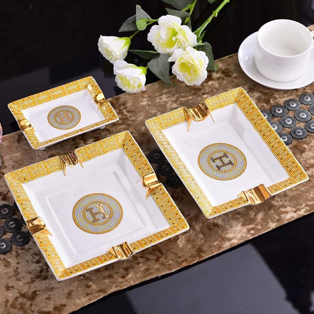 【雪茄煙灰缸】歐式宮廷陶瓷雪茄煙灰缸 (4槽 / 2槽)