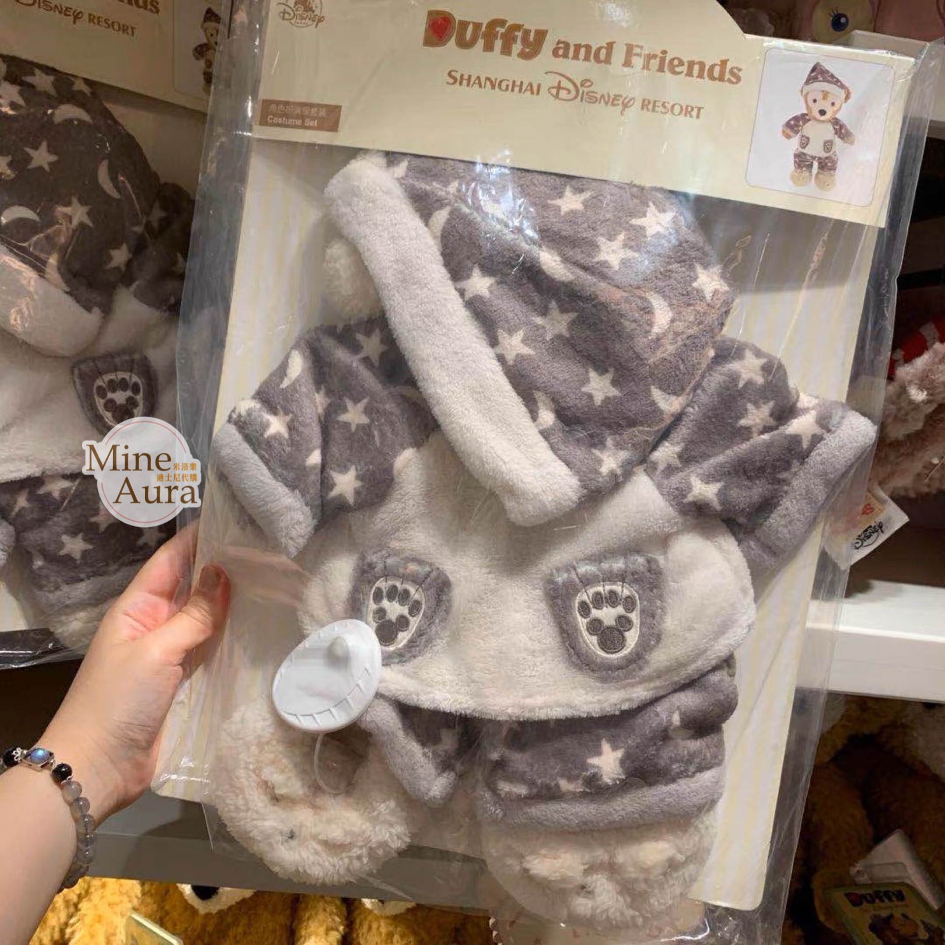 (現貨) 暖暖家居 達菲 Duffy S號娃娃 睡衣裝 造型服裝 套裝 (無娃娃) -上海迪士尼樂園