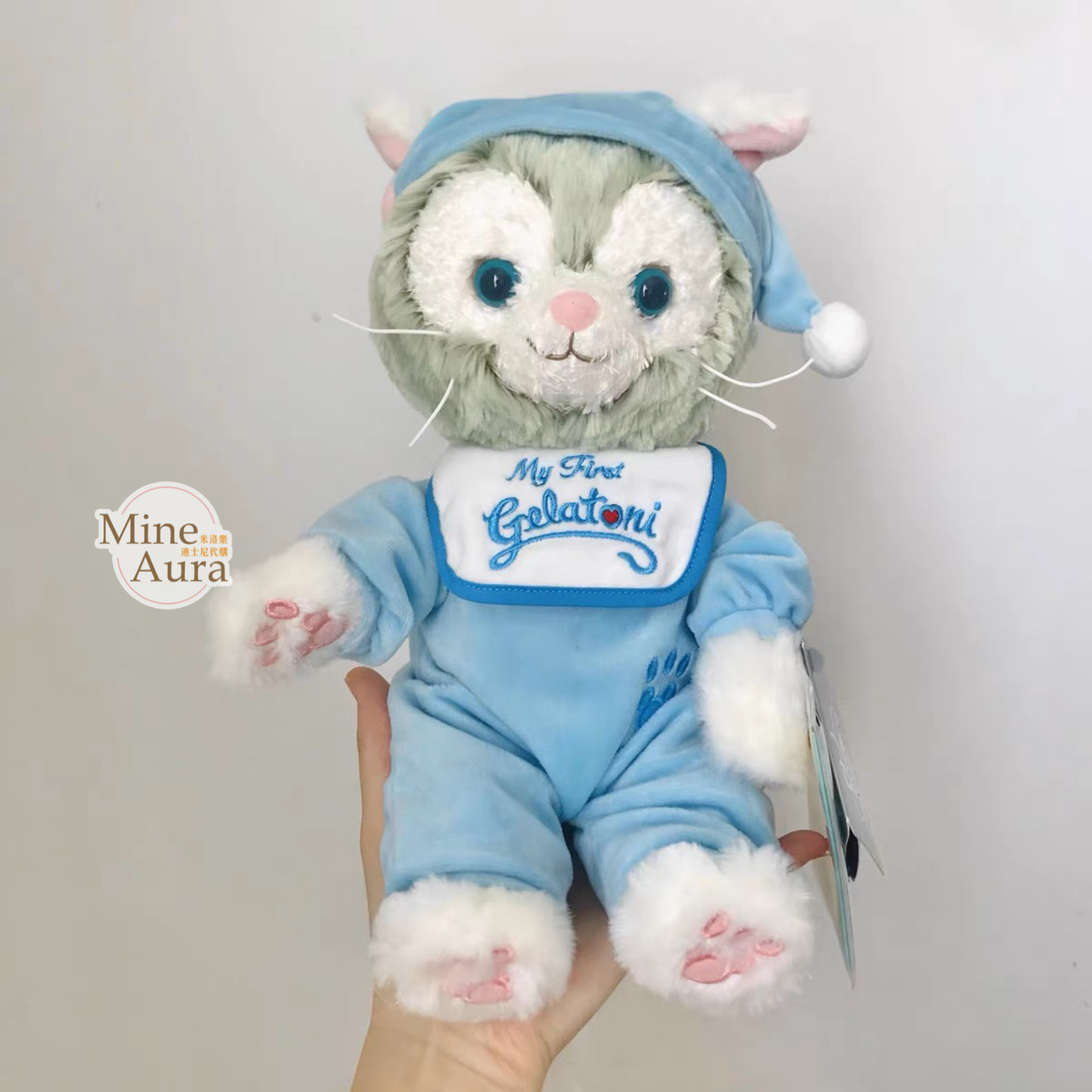 (現貨) Baby寶寶裝造型 傑拉托尼 畫家貓 Gelatoni 娃娃 玩偶 -上海迪士尼樂園