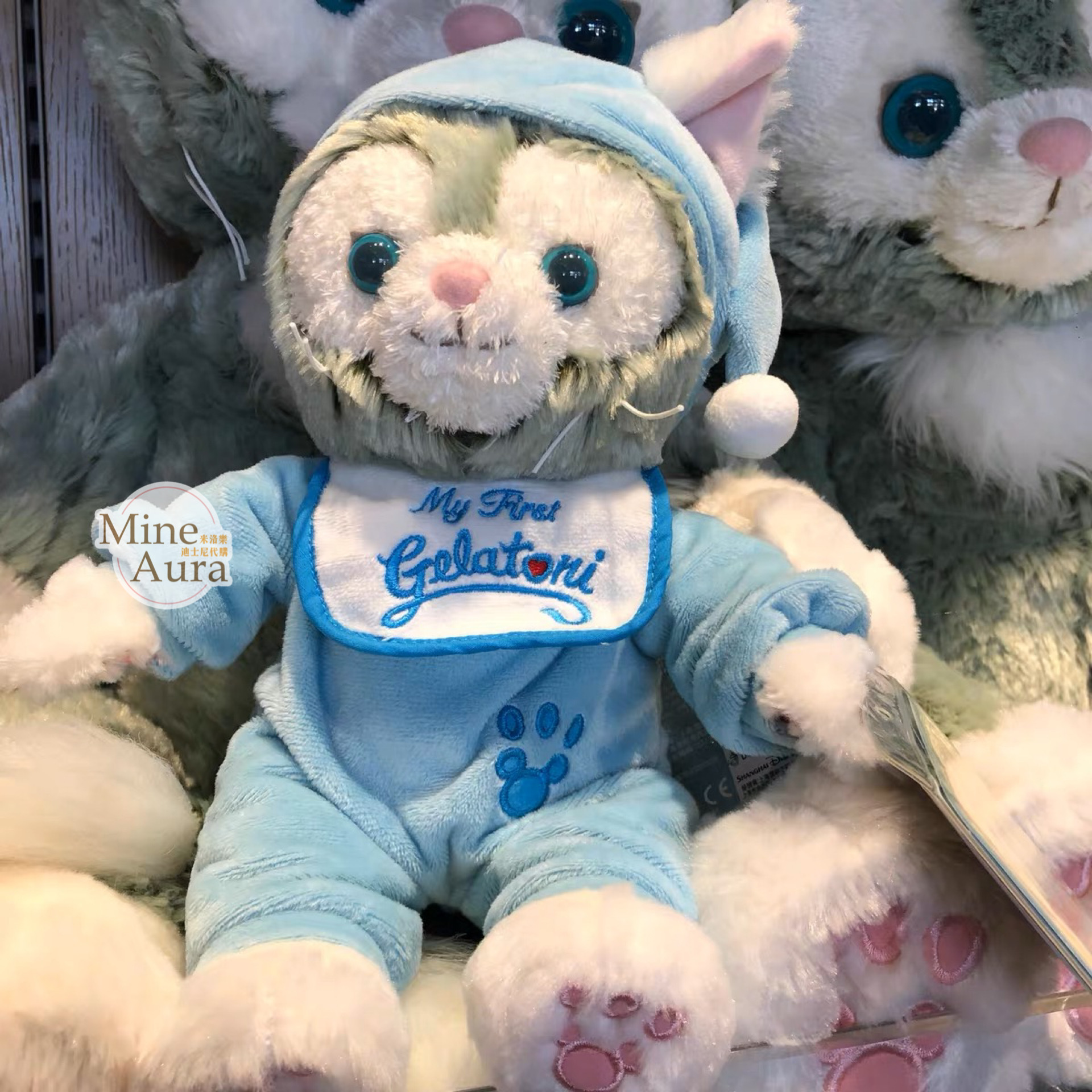 (現貨) Baby寶寶裝造型 傑拉托尼 畫家貓 Gelatoni 娃娃 玩偶 -上海迪士尼樂園