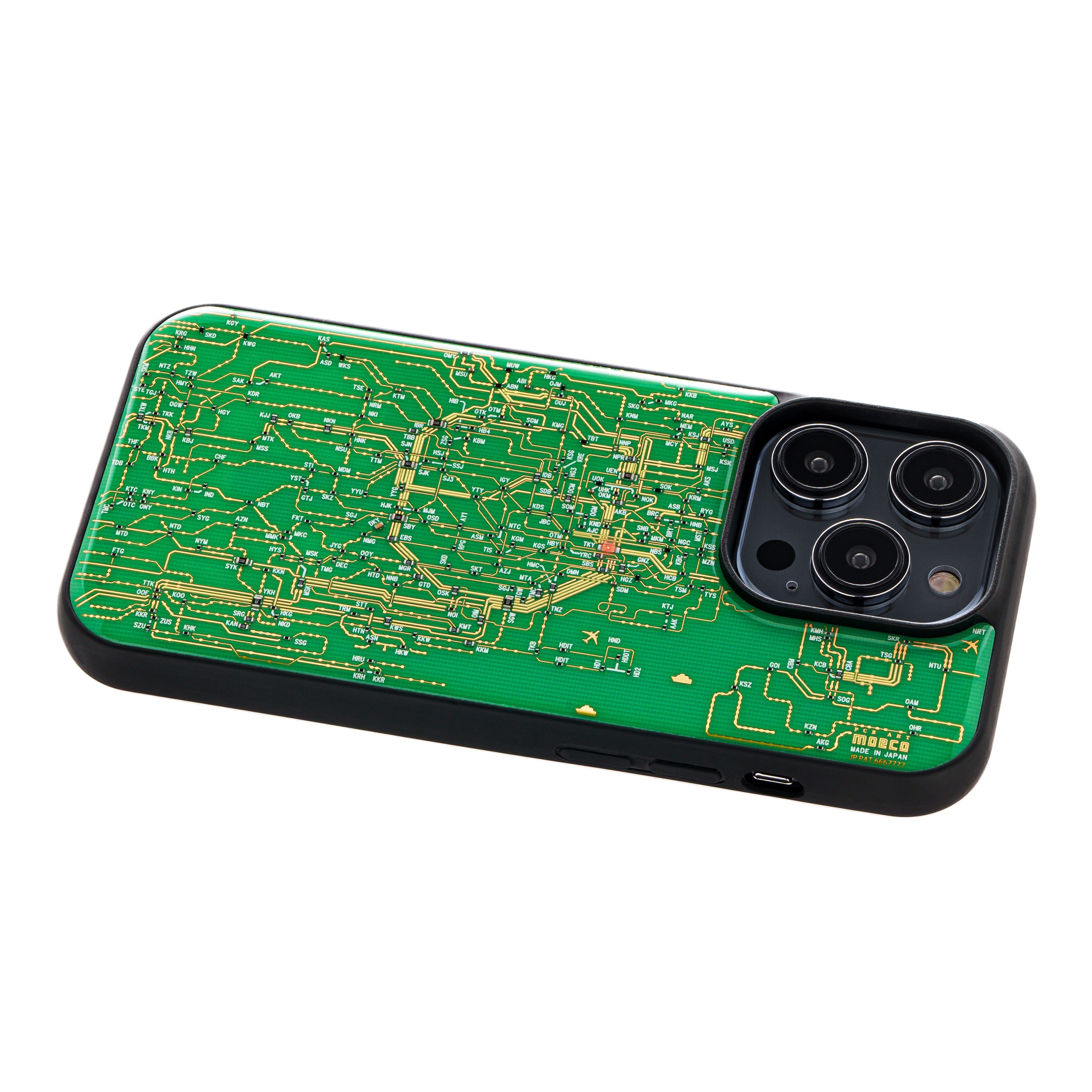 FLASH 東京電路線圖 iPhone 14 Pro 手機殼 (綠色 )