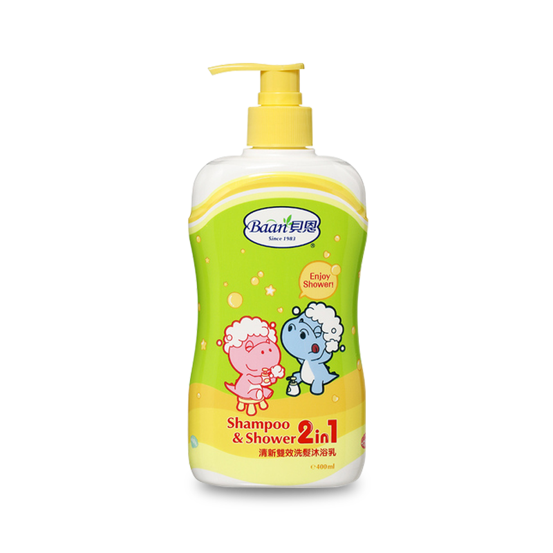 Baan 貝恩 清新雙效洗髮沐浴乳400ml