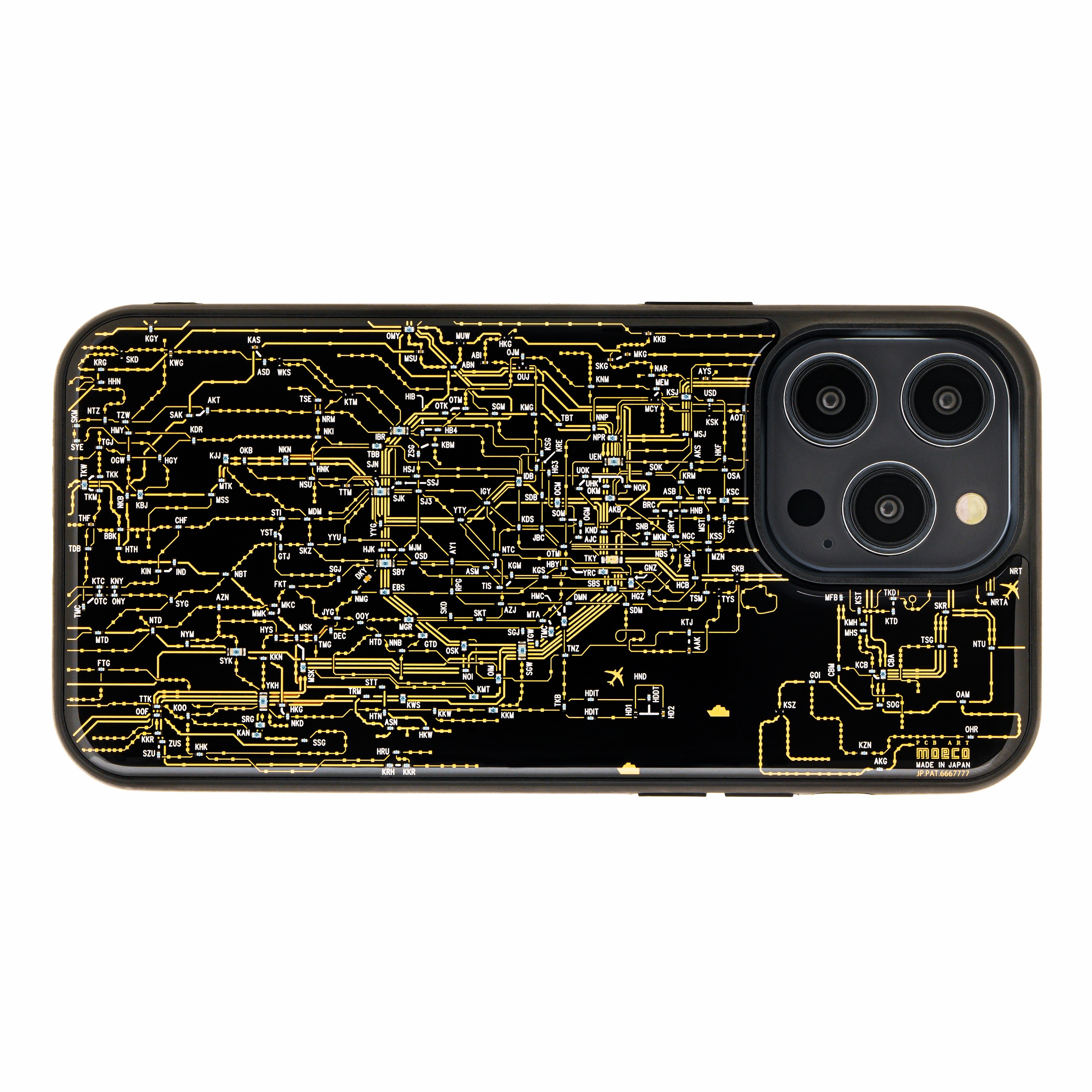 FLASH 東京電路線圖 iPhone 14 Pro Max手機殼 ( 黑色 )