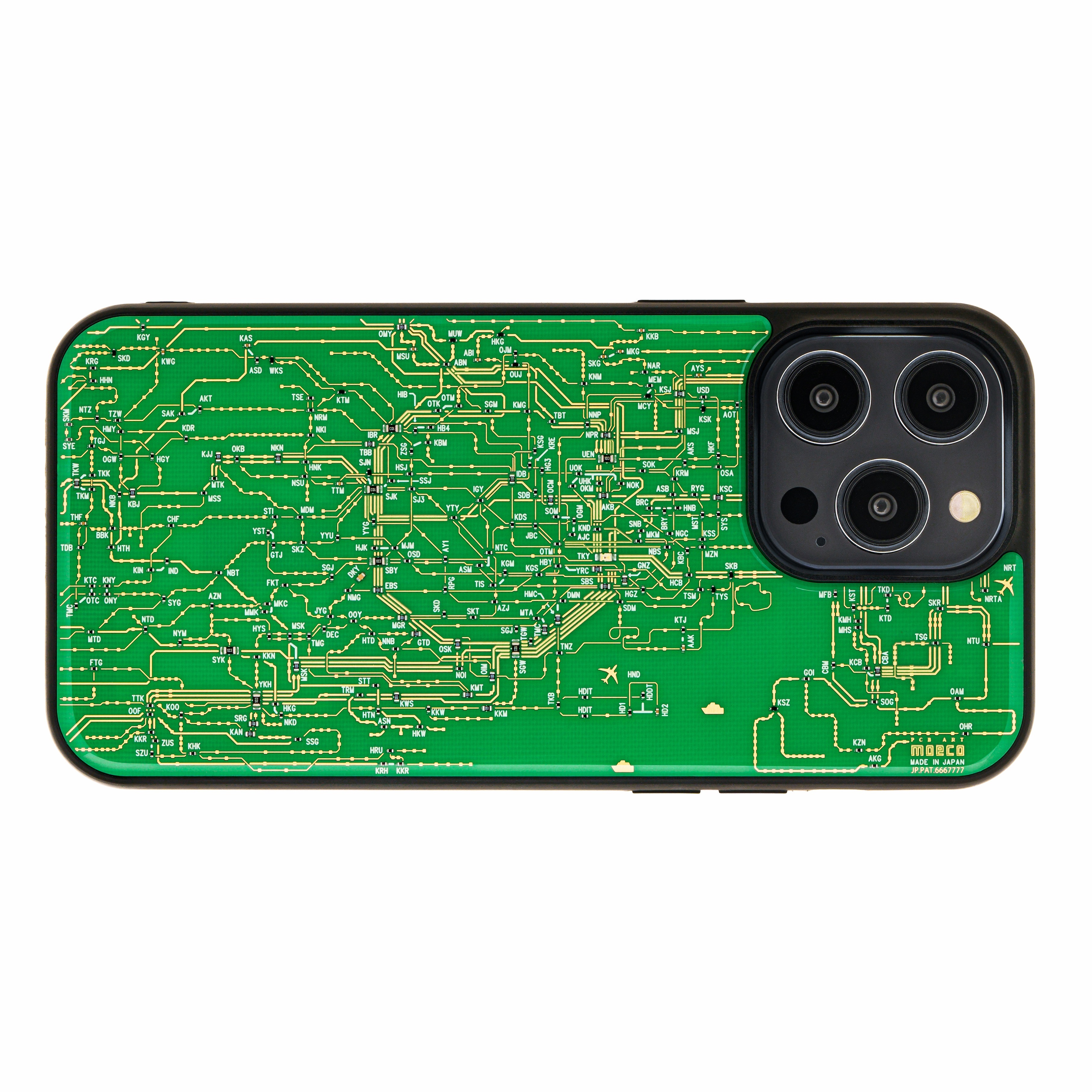 FLASH 東京電路線圖  iPhone 14 Pro Max手機殼 ( 綠色 )