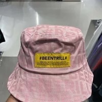 [S] BEENTRILL MONOGRAM BUCKET HAT,PINK, BA210CPH03-PK (SBT65)