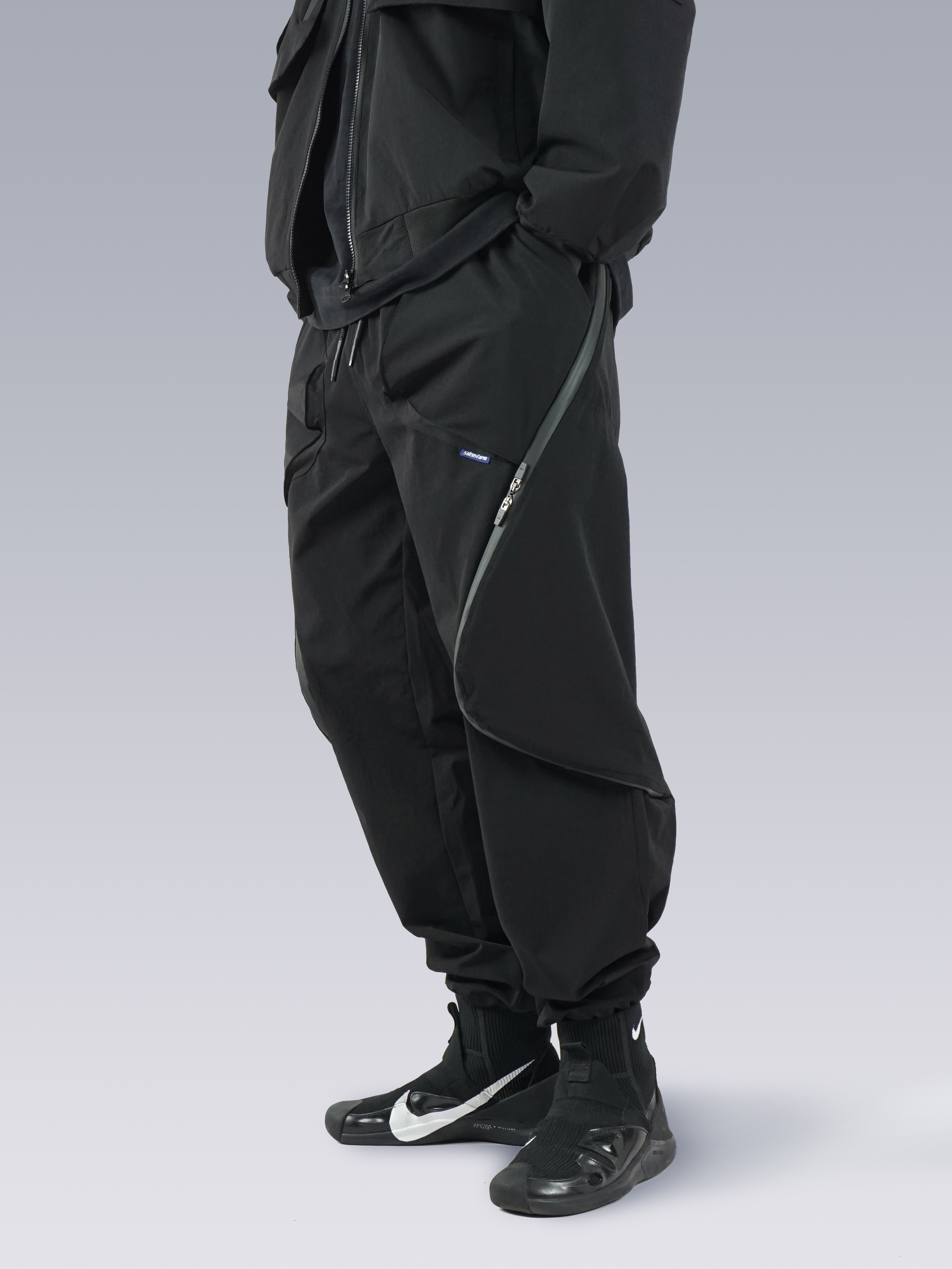 SILENSTORM 弧形機能工裝拉鍊廓形長褲