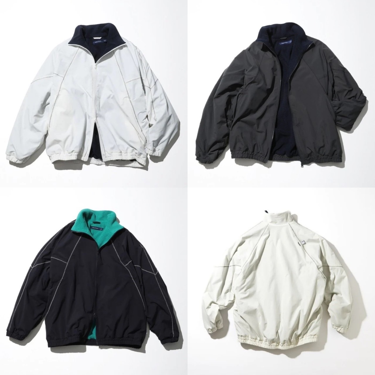 NAUTICA 雙向拉鍊 防潑水 電繡 小LOGO 風衣外套 夾克