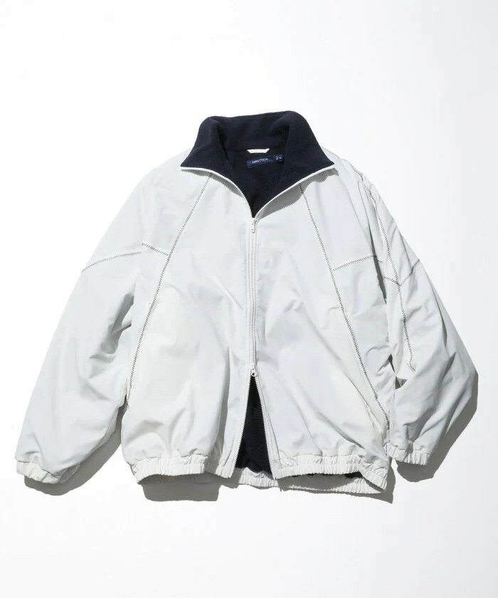 NAUTICA 雙向拉鍊 防潑水 電繡 小LOGO 風衣外套 夾克