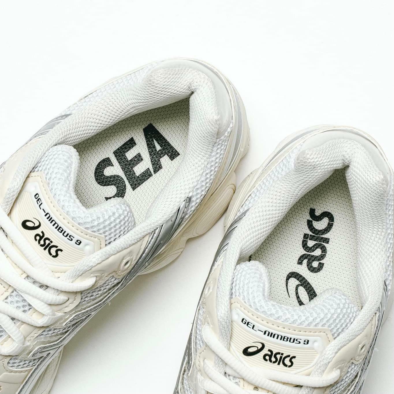 現貨WIND AND SEA x ASICS GEL-NIMBUS 9 白銀/ 1201A801-100