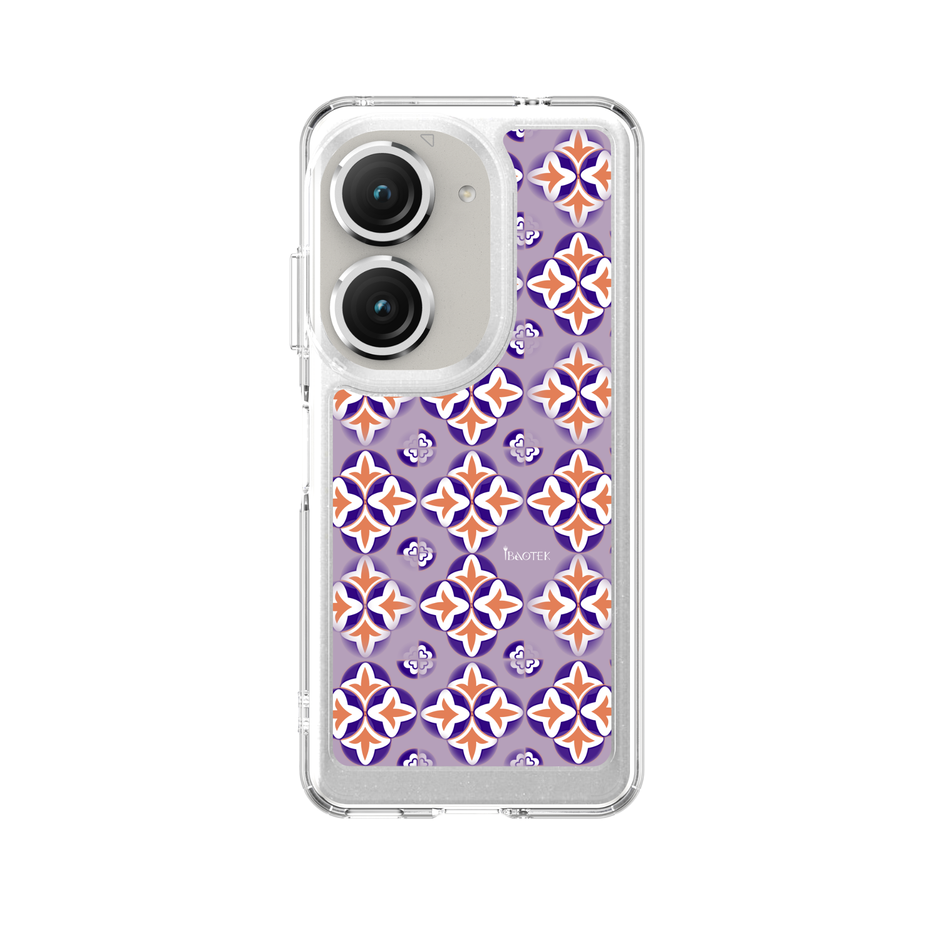 Asus ZenFone 9/10手機防摔殼藍橘花磚