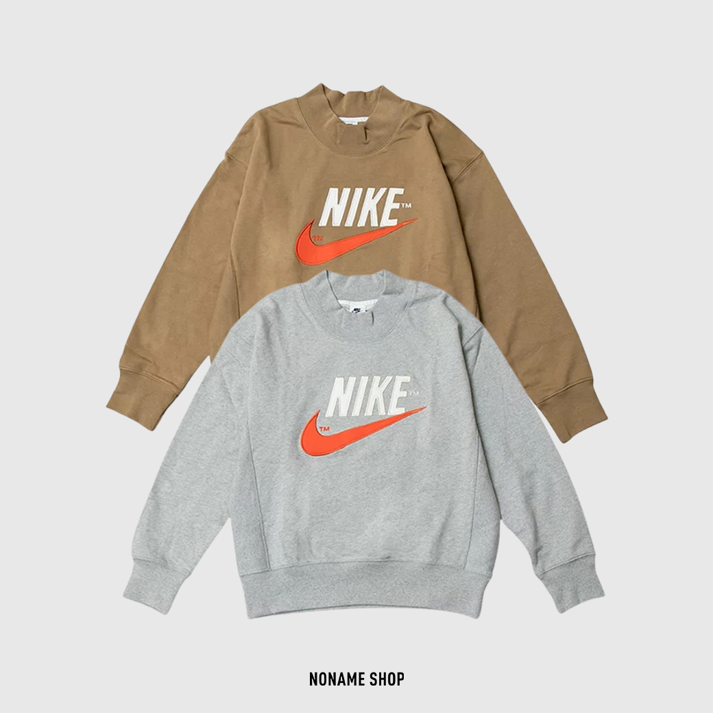 🎄聖誕限定優惠🎄 NIKE Crew 大Logo 字勾 刺繡 微高領 長袖 兩色