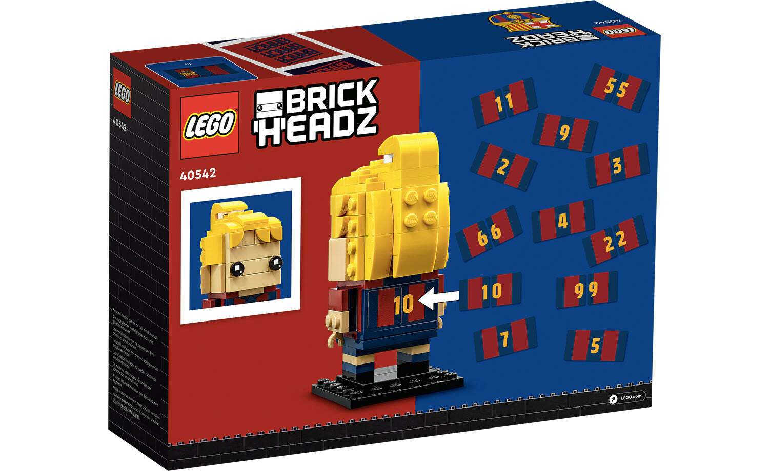 [飛米樂高積木專賣店] LEGO 40542 大頭系列 FC Barcelona 巴薩球員